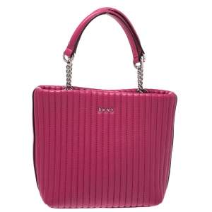 Pre Owned DKNY Fuchsia Leather Satchel