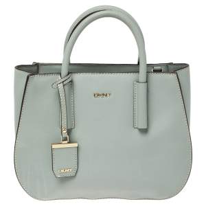 DKNY Pale Blue Leather Bryant Park Shoulder Bag