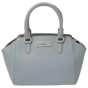 Pre Owned Dkny Blue Leather Chelsea Satchel
