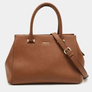 Pre Owned Dkny Brown Leather Bryant Park Satchel