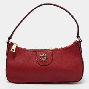 Pre Owned DKNY Red Leather Carol Baguette Bag