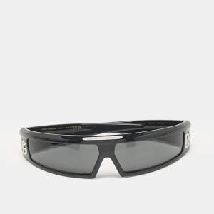 Dolce & Gabbana Black Acetate DG6181 Shield Sunglasses