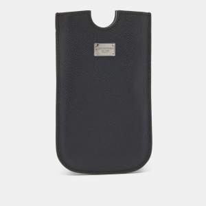 Dolce & Gabbana Black Leather SIII Smartphone Case