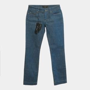 Pre Owned Dolce & Gabbana Navy Blue Denim Cute Jeans S Waist 29"