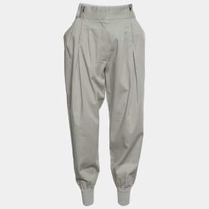 Pre Owned Dolce & Gabbana Grey Stretch Cotton Joggers M