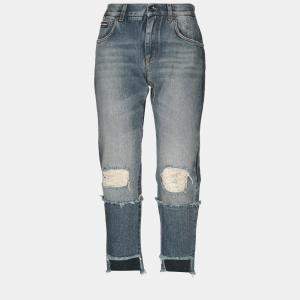 Pre Owned Dolce & Gabbana Cotton Jeans 42