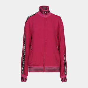 Pre Owned Dolce & Gabbana Pink Jersey Zip Up Sweatshirt S (IT 40)