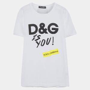 Pre Owned Dolce & Gabbana Cotton Short Sleeved T-shirt 38