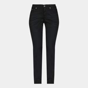 Pre Owned Dolce & Gabbana Black Denim Girly Jeans S Waist 27"