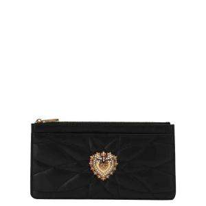 Dolce & Gabbana Black Quilted Leather Large Devotion Wallet