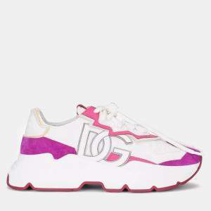 Dolce & Gabbana  White Purple Daymaster Sneaker 38