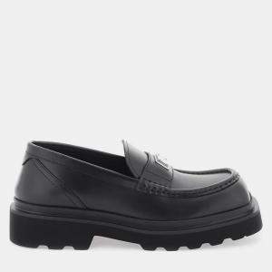 Dolce & Gabbana Black Leather Moccasins Women’s IT 38.5