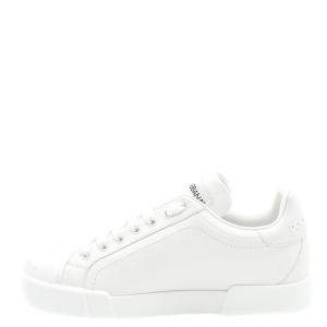 Pre Owned Dolce & Gabbana White Portofino Sneakers Size 38.5