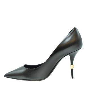 Dolce & Gabbana Black Leather Pointed Toe Pumps Size EU 36