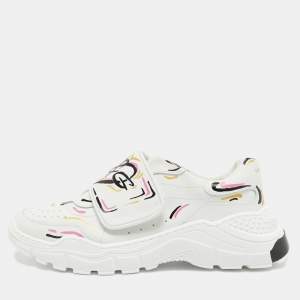 Pre Owned Dolce & Gabbana White Leather Daymaster Sneakers Size 36