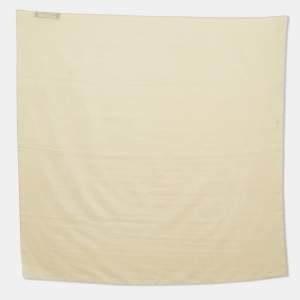 Dolce & Gabbana Beige Silk Square Scarf