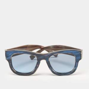 Dolce & Gabbana Blue/Brown DG 4379 Wayfarer Sunglasses