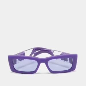 Dolce & Gabbana Purple Rubber DG6173 Rectangle Sunglasses