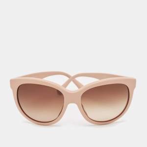 Pre Owned Dolce & Gabbana Pink/Brown Gradient DG4149 Butterfly Sunglasses