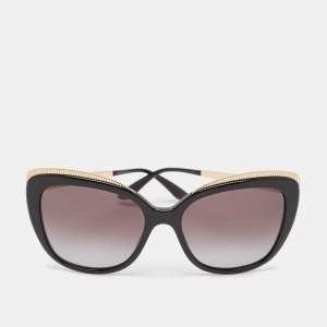 Dolce & Gabbana Black/Gold Gradient DG4332 Butterfly Sunglasses
