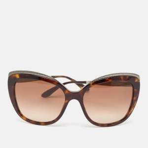 Dolce & Gabbana Brown Gradient DG4332 Butterfly Sunglasses