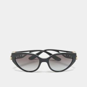 Dolce & Gabbana Black Gradient DG6146 Logo Cat Eye Sunglasses