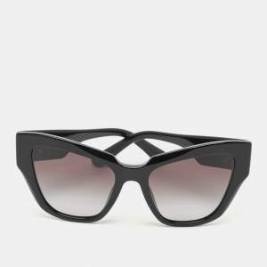 Dolce & Gabbana Black Gradient 4405 DG Crossed Cat Eye Sunglasses