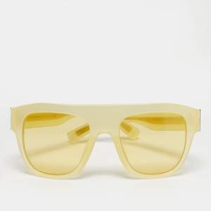 Pre Owned Dolce & Gabbana Yellow DG4398 F Square Sunglasses