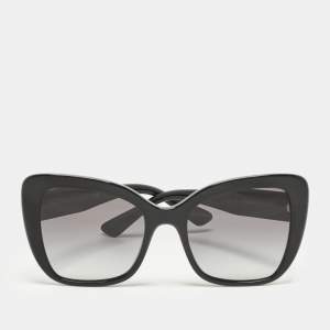 Pre Owned Dolce & Gabbana Black Gradient DG 4348 Butterfly Sunglasses