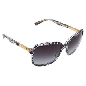Pre Owned Dolce & Gabbana Lace Inlay/ Smoke Gradient DG 4172 Square Sunglasses