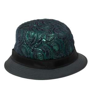 Pre Owned Dolce & Gabbana Bicolor Metallic Jacquard Bucket Hat