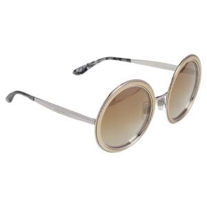 Dolce & Gabbana Silver Tone/Yellow DG2179 Round Sunglasses