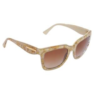 Dolce & Gabbana Gold Havana/ Brown Gradient DG4197 Square Sunglasses