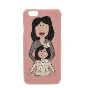 Dolce & Gabbana Pink Leather Mother & Daughter iPhone 6 Case