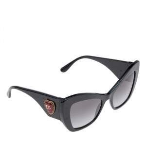 مملوكة مسبقًا Dolce & Gabbana Black / Grey Gradient DG 4349 Cat Eye Sunglasses