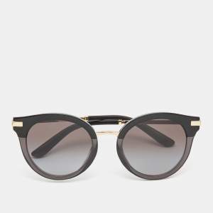 Dolce & Gabbana Black/Gold Gradient Cat Eye Sunglasses