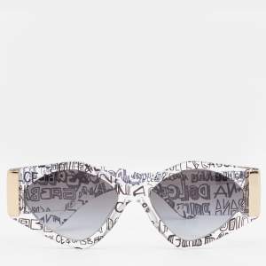 Dolce & Gabbana Transparent/Gray Gradient DG4396 Cat Eye Sunglasses