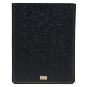 Pre Owned Dolce & Gabbana Black Leather IPad 2 Case