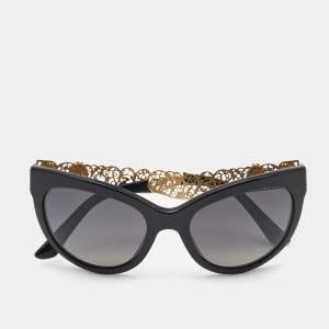 Dolce & Gabbana Black/Gold Gradient DG4211Cat Eye Sunglasses