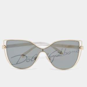 Dolce & Gabbana Black/Gold Mirrored DG2236 Metal Butterfly Sunglasses