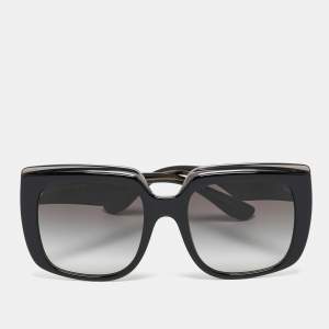 Dolce & Gabbana Black/Grey Gradient DG4414 Oversized Sunglasses