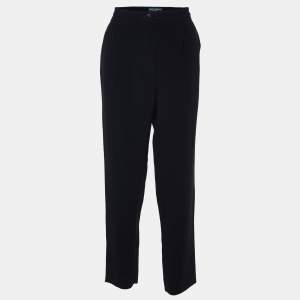 Dolce & Gabbana Black Crepe Trousers L