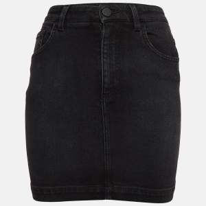 Dolce & Gabbana Black Denim Mini Skirt XS