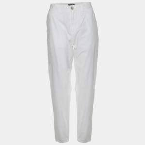 Dolce & Gabbana White Cotton Trouser M