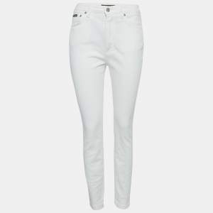 Dolce & Gabbana White Denim Audrey Jeans M Waist 28" 