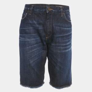 Dolce & Gabbana Denim Raw Edge Detail Shorts L Waist 33"