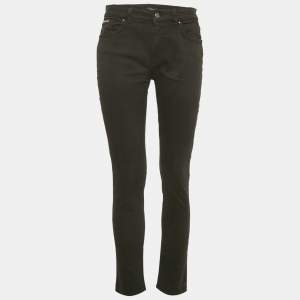 مملوكة مسبقًا بنطلون جينز سكيني دينيم أسود دولتشي أند غابانا للخصر 30 بوصة مقاس متوسط (ميديوم)