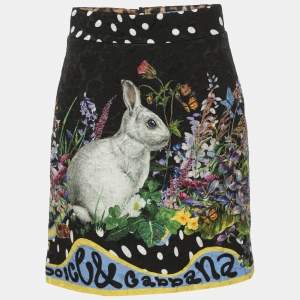 Pre Owned تنورة دولتشي أند غابانا جاكار متعدد الألوان مصغرة مقاس صغير - سمول