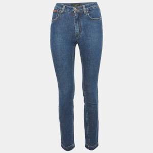 Pre Owned Dolce & Gabbana Blue Denim Audrey Jeans S/Waist 26"