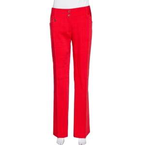 Dolce & Gabbana Red Straight Leg Pants L